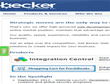 Tablet Screenshot of beckerwebsolutions.com